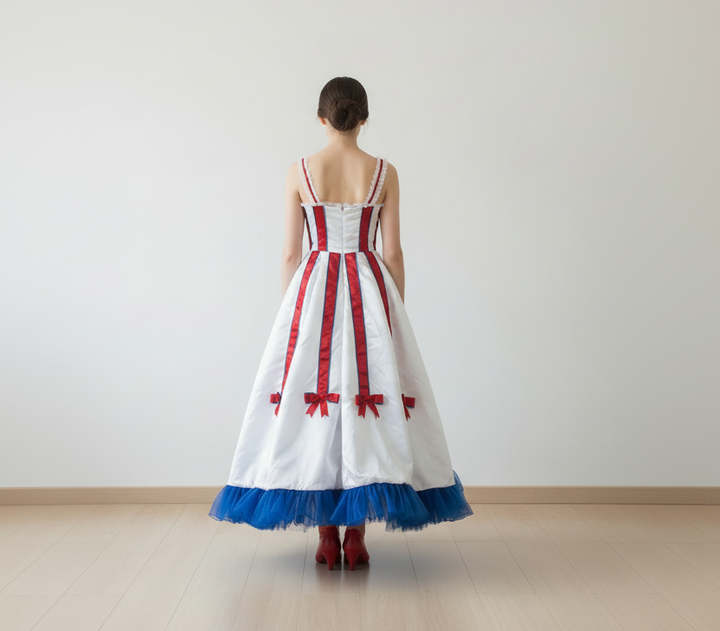 Robe longue French Cancan