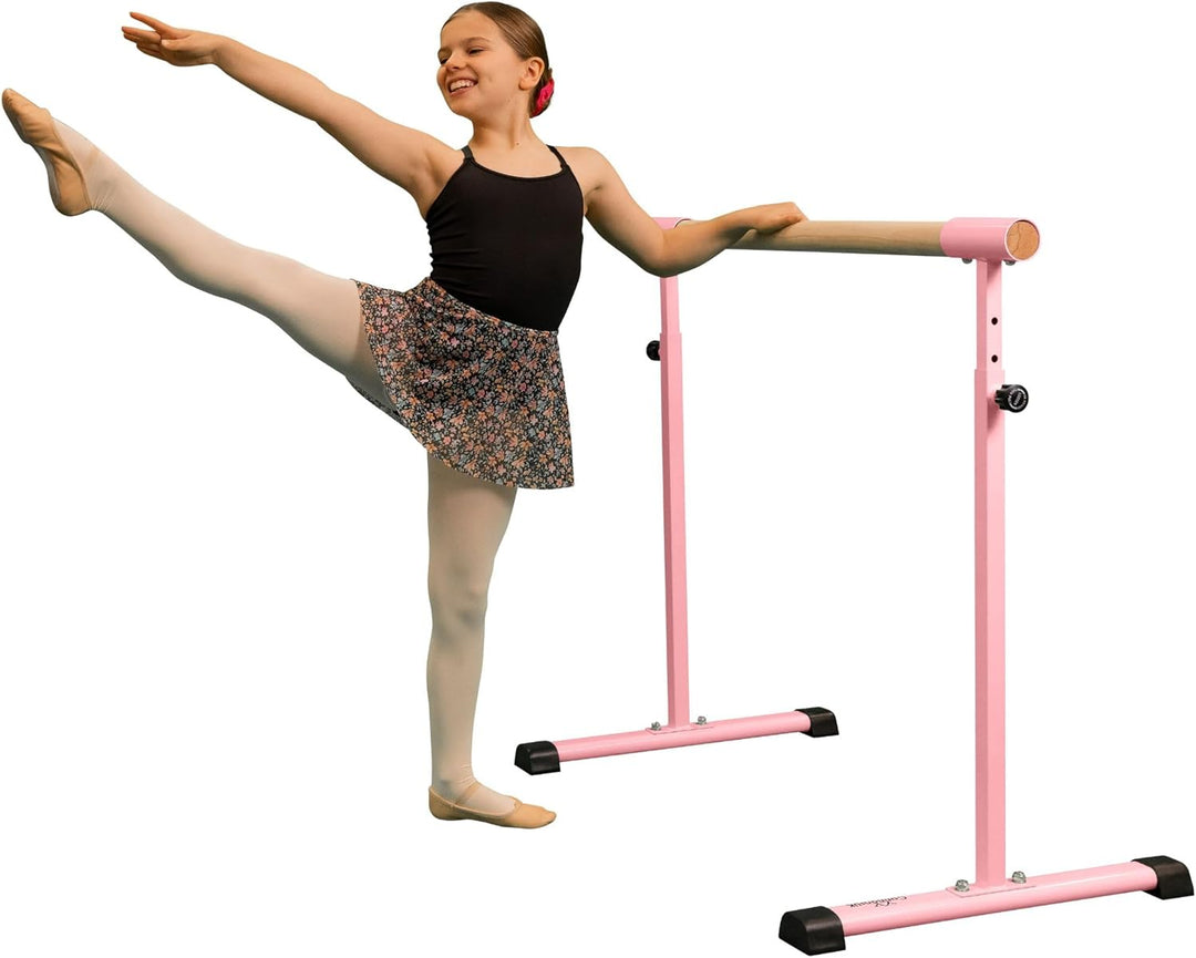 Barre Ballet longueur 1,1 m hauteur réglable de 85 à 105 cm pieds antidérapants