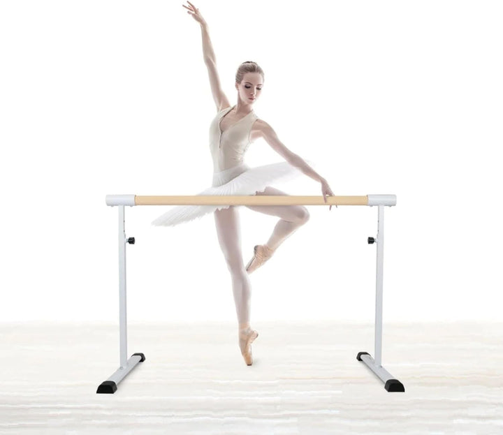 Barre Ballet longueur 1,1 m hauteur réglable de 85 à 105 cm pieds antidérapants