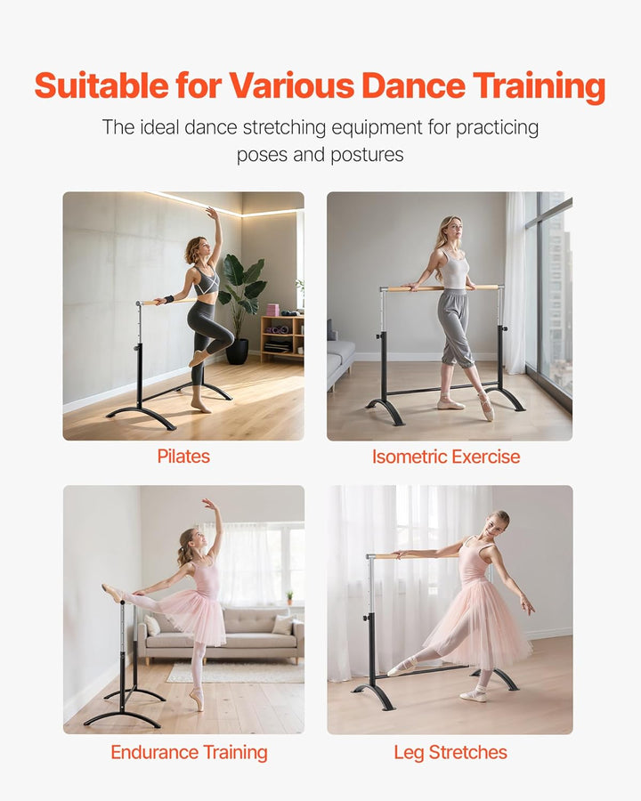 Barre de Danse mobile hauteur réglable 71 et 112cm