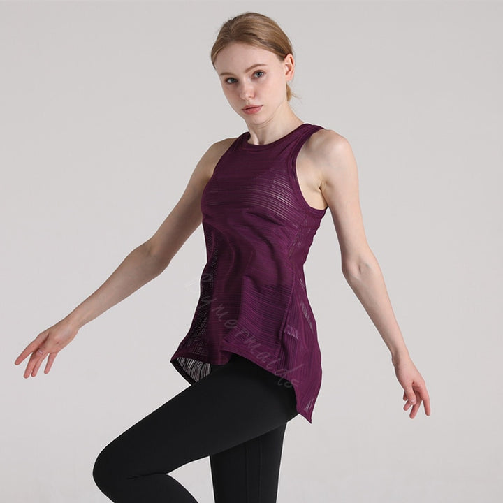Débardeur maille séchage rapide dos fantaisie
