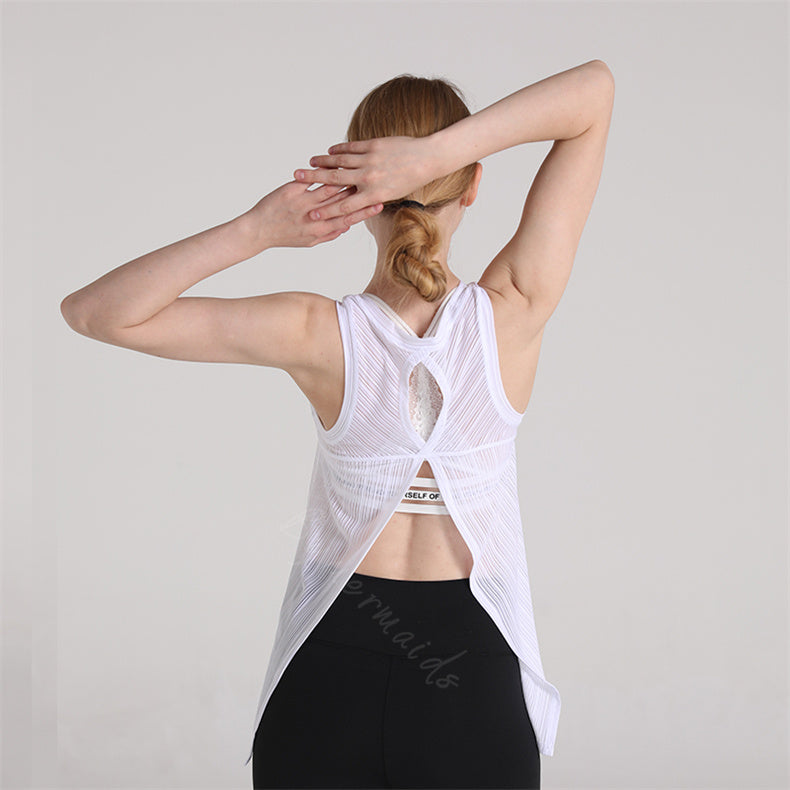 Débardeur maille séchage rapide dos fantaisie