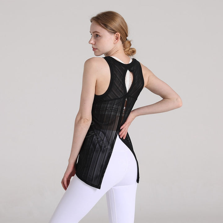 Débardeur maille séchage rapide dos fantaisie