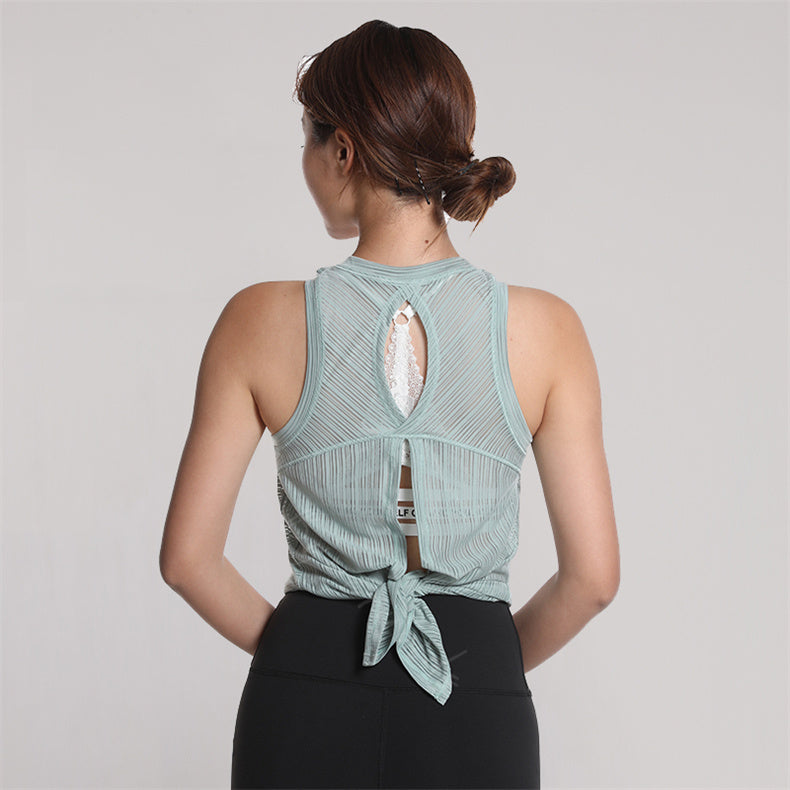 Débardeur maille séchage rapide dos fantaisie