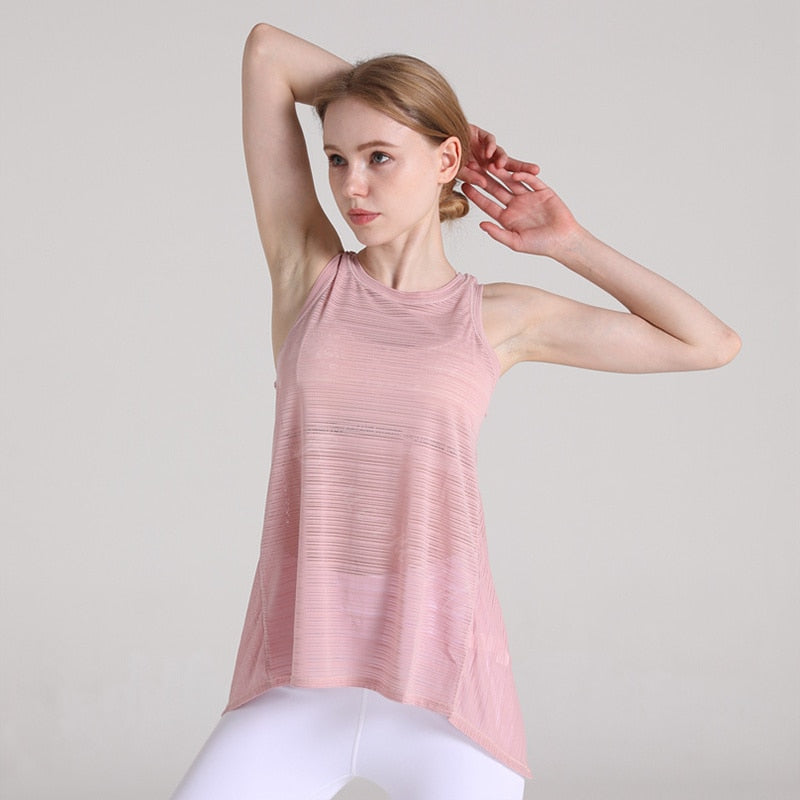 Débardeur maille séchage rapide dos fantaisie