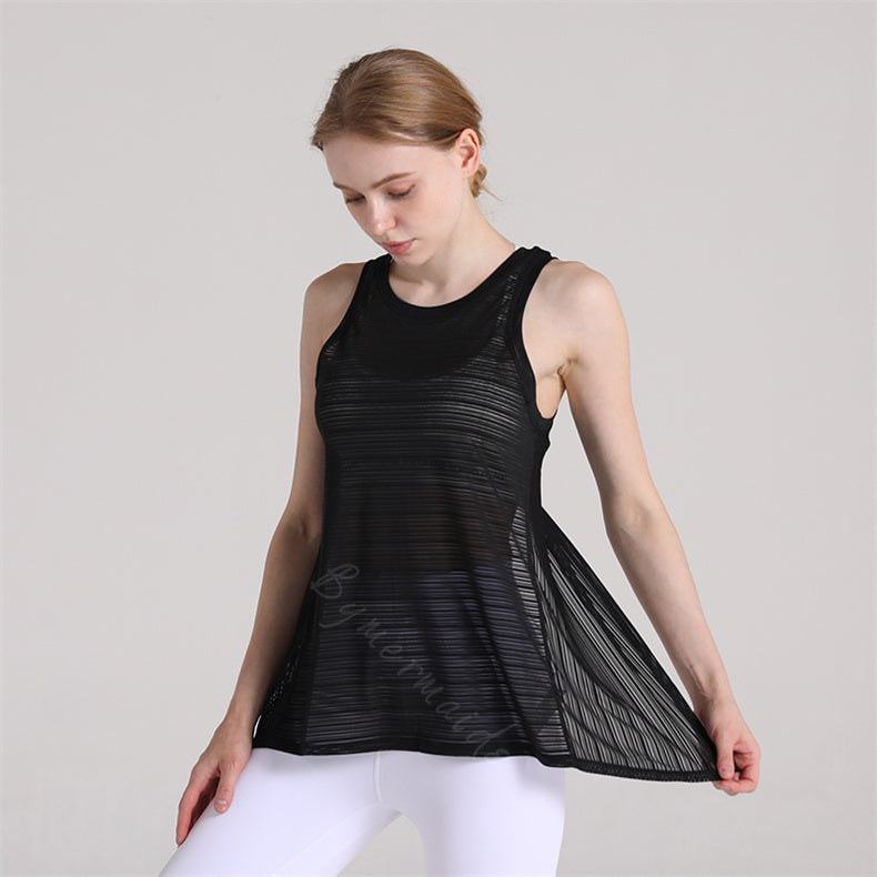 Débardeur maille séchage rapide dos fantaisie