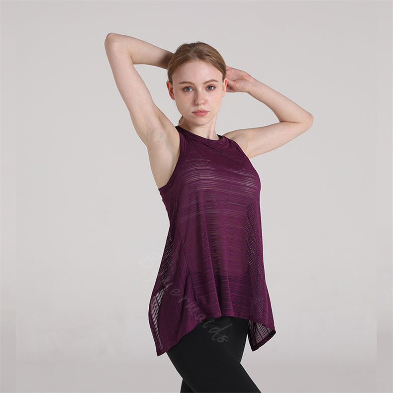 Débardeur maille séchage rapide dos fantaisie