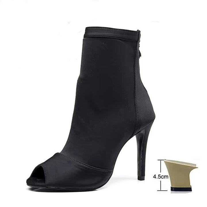 Bottines danse Assa noir Talons de 4.5 à 10cm