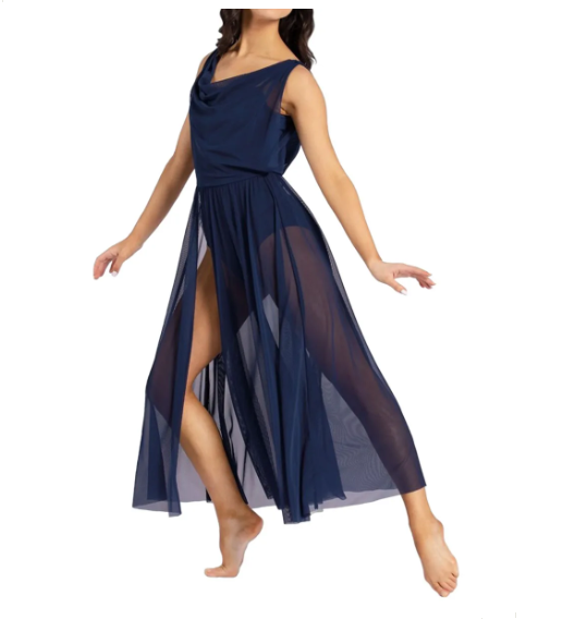 Robe longue justaucorps Mila dos nu