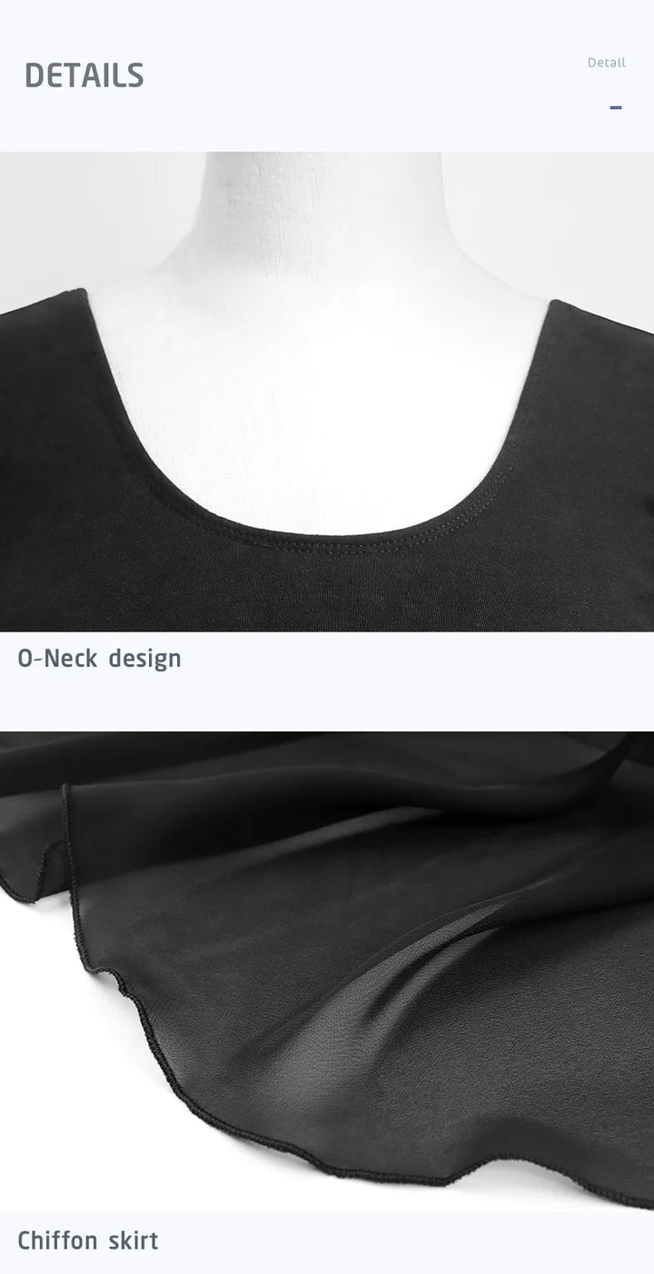 Justaucorps manches courtes avec jupette Céline