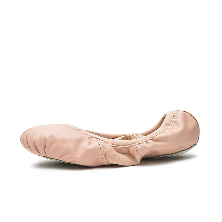 Chaussons Demi-pointes cuir avec elastiques Sansha