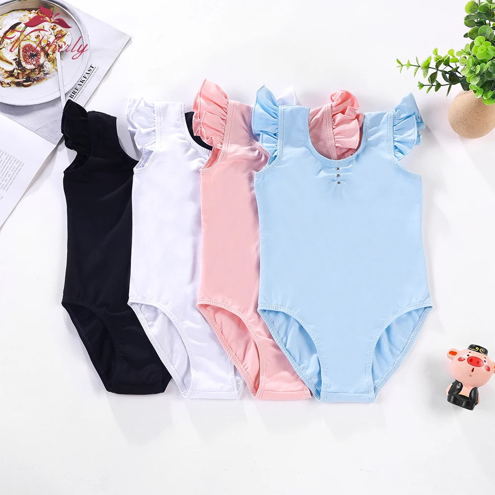 Justaucorps manches courtes noeud au dos Thaïs