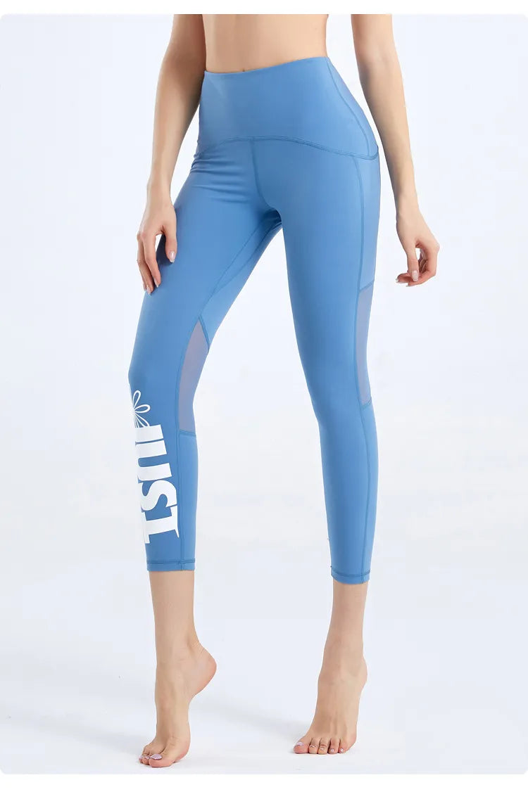 Legging ajouré taille haute en maille