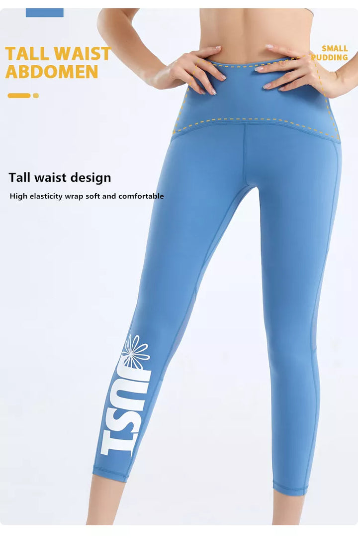 Legging ajouré taille haute en maille