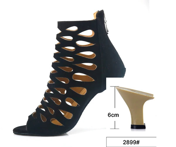 Bottines danse Kiara Talons Cubains de 6 à 10 cm