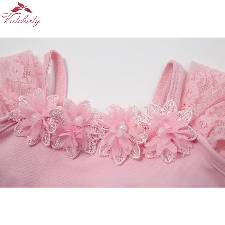 Justaucorps Tutu broderie et fleurs Maddie