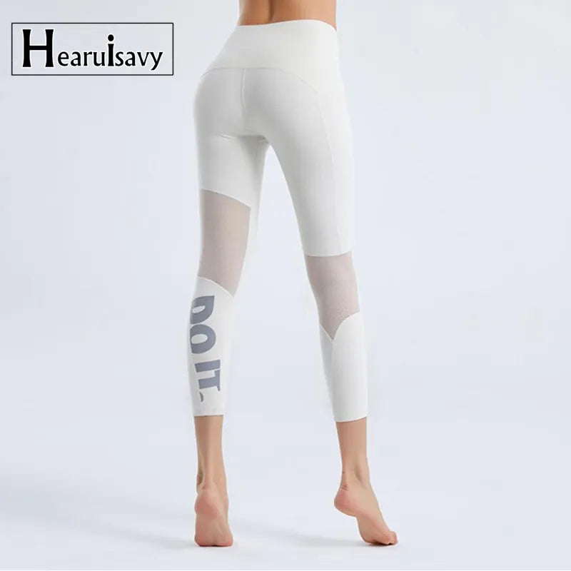 Legging ajouré taille haute en maille