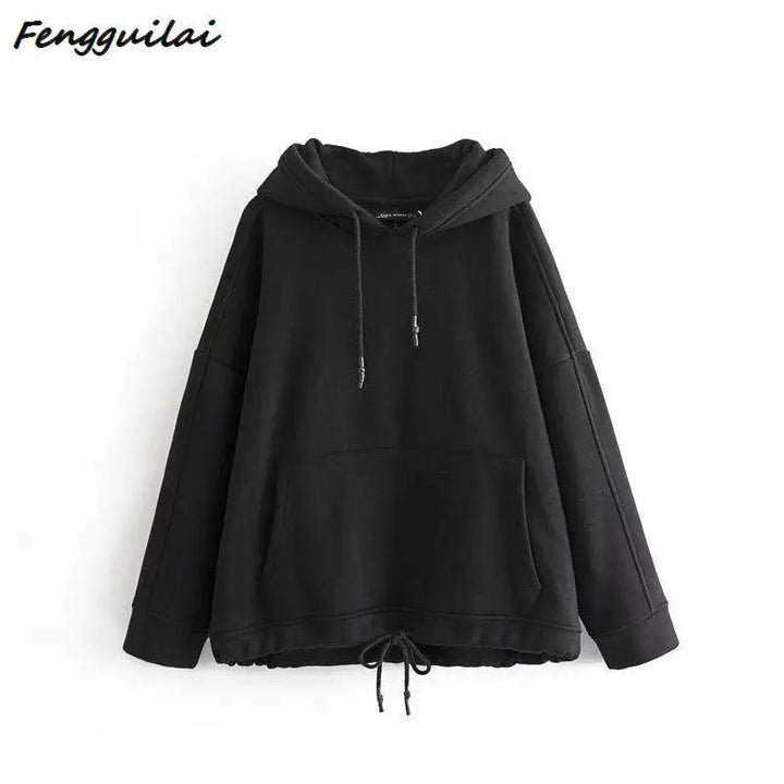 Sweat-shirt capuche coupe femme avec cordon