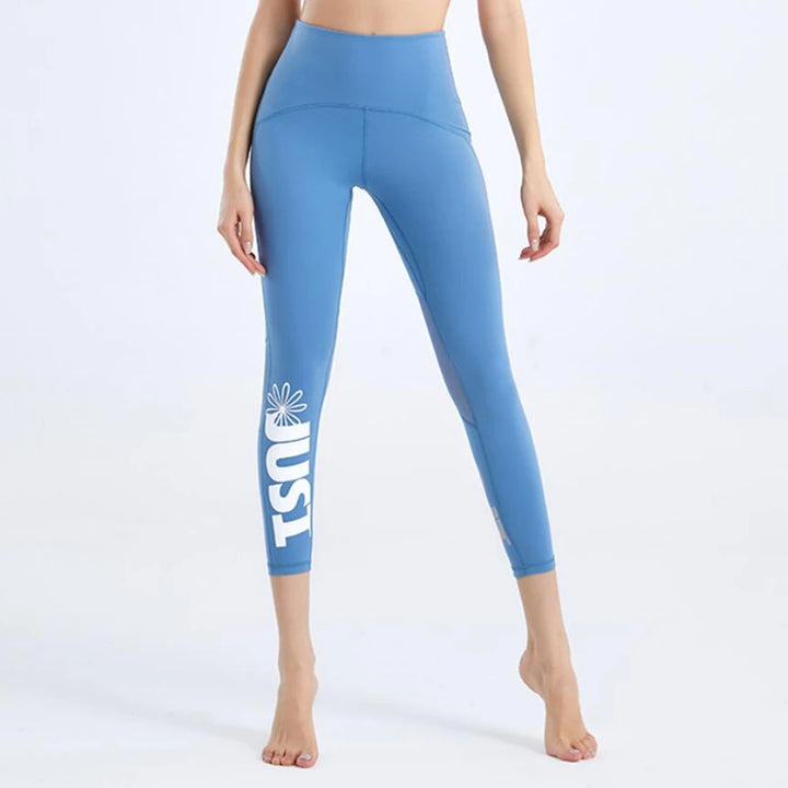 Legging ajouré taille haute en maille