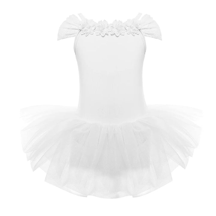 Justaucorps Tutu broderie et fleurs Maddie