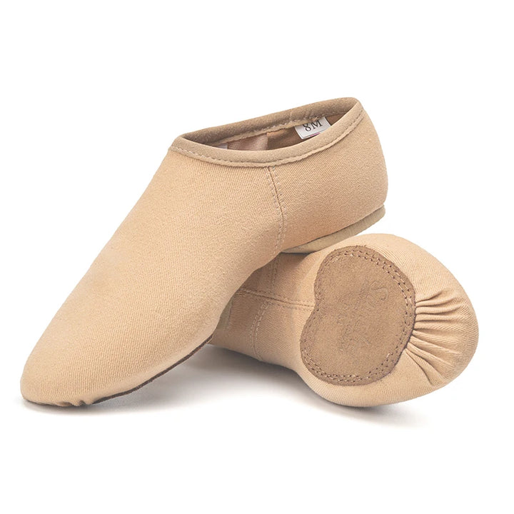 Chaussons jazz toile stretch bi-semelle Sansha