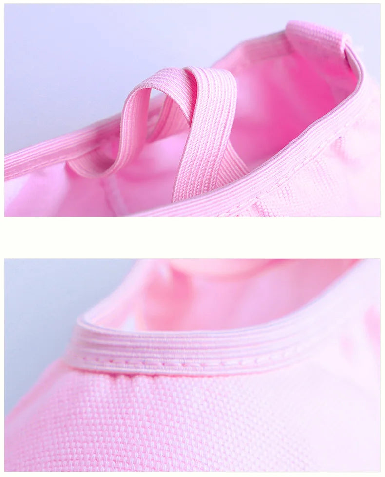 Chaussons demi-pointes en toile 6 coloris au choix