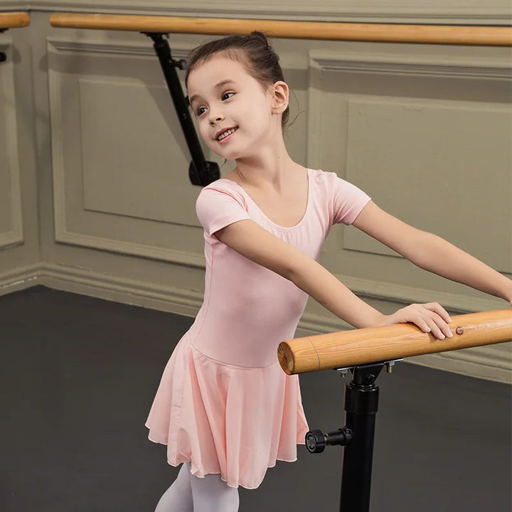 Justaucorps manches courtes avec jupette Sansha