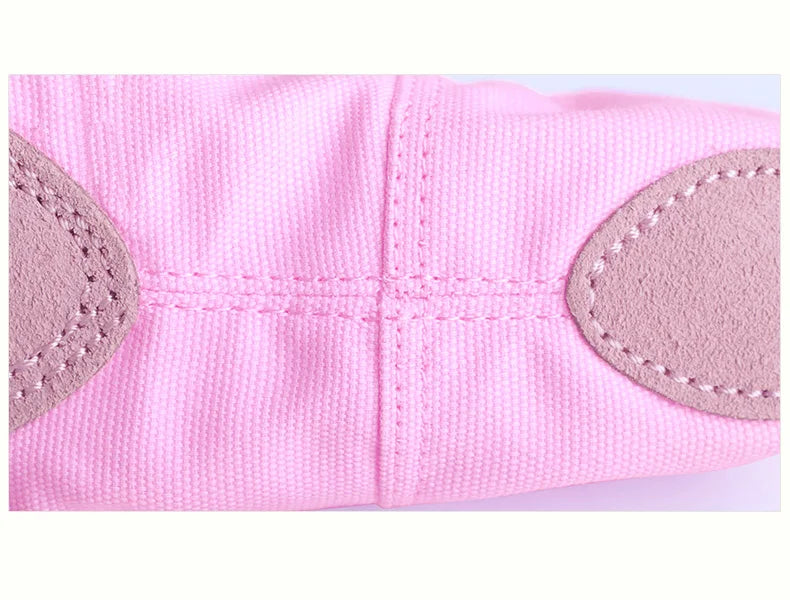 Chaussons demi-pointes en toile 6 coloris au choix