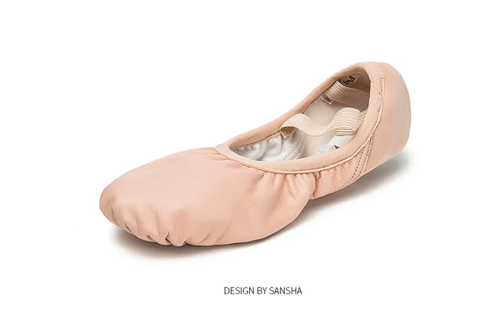 Chaussons danse demi-pointes cuir Sansha