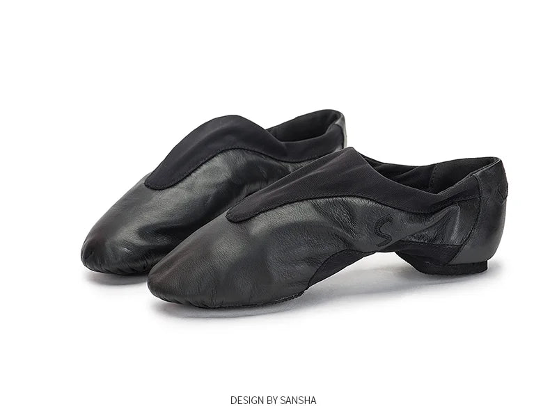 Chausson cuir Sansha Slip-On Modern Jazz Dance
