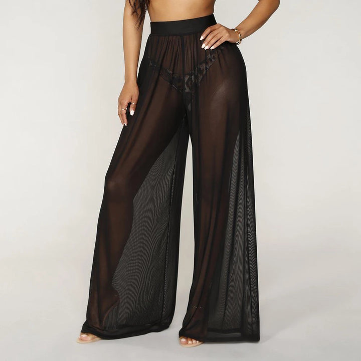 Pantalon Anouk en maille taille haute