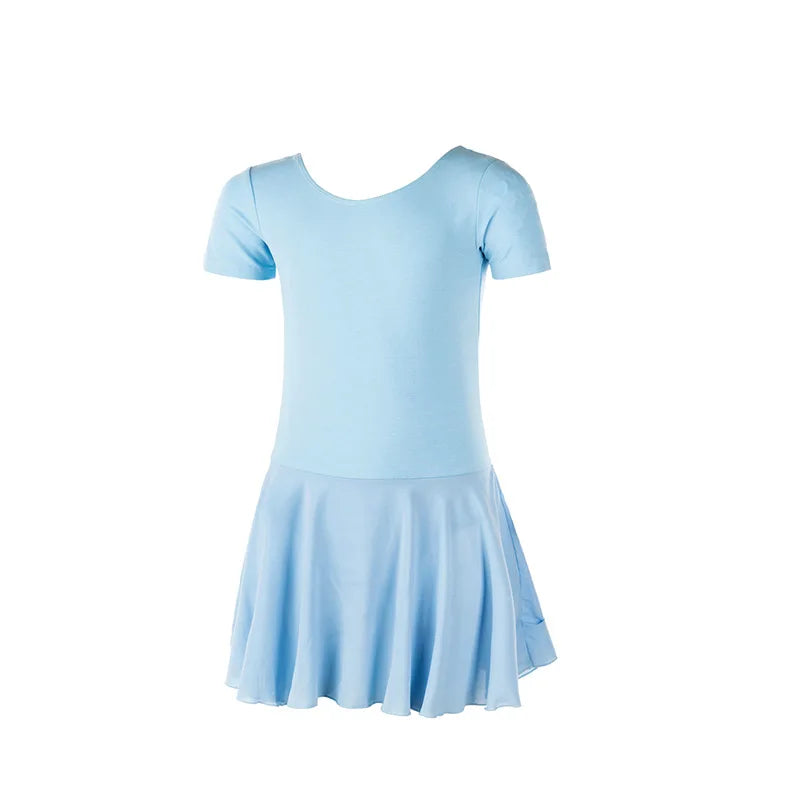 Justaucorps manches courtes avec jupette Sansha