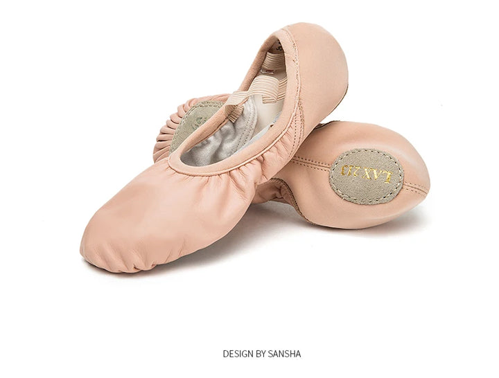 Chaussons danse demi-pointes cuir Sansha