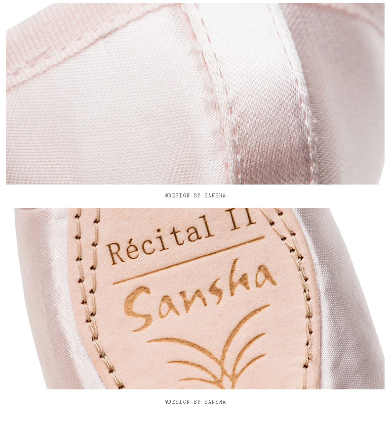 Chaussons Pointes satin Sansha Essentiel Récital2