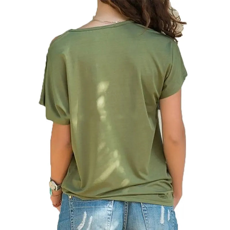 T-shirt épaule dénudée logo Dance Mom 6 coloris au choix