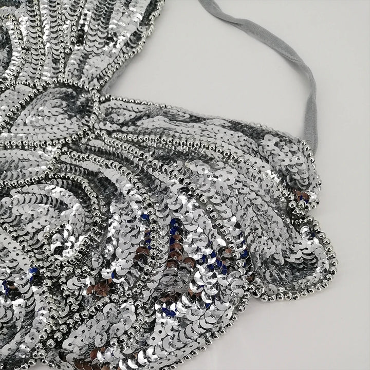 Robe de Danse Pailletée Dos Nu Papillon