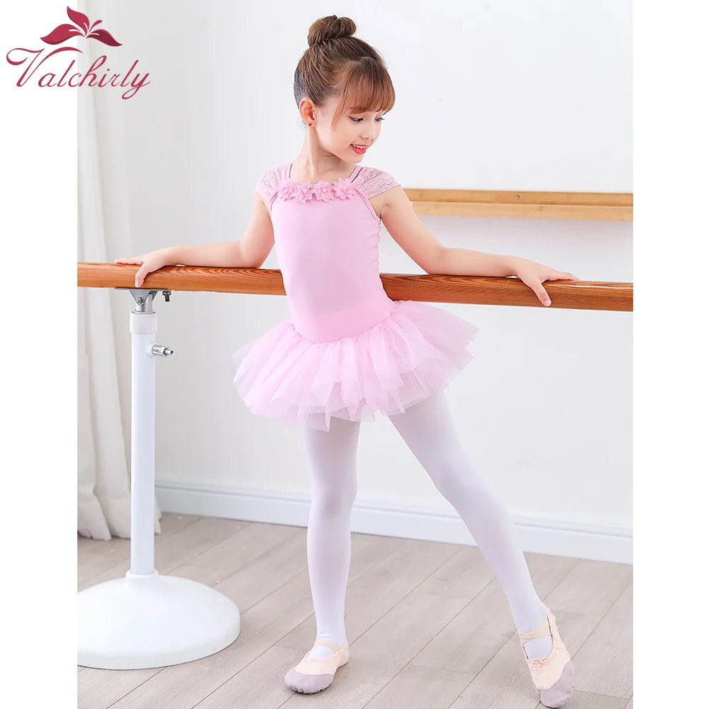 Justaucorps Tutu broderie et fleurs Maddie