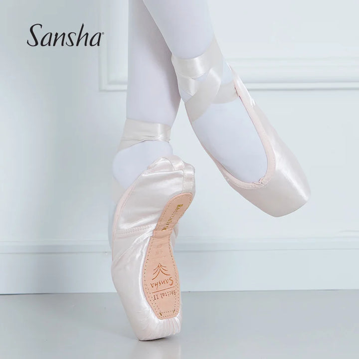 Chaussons Pointes satin Sansha Essentiel Récital2