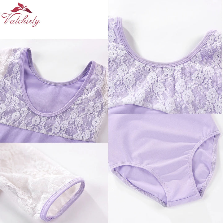 Justaucorps dentelle manches mi-longues Emilia