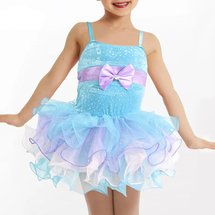 Robe Tutu bretelles avec noeud Crystal