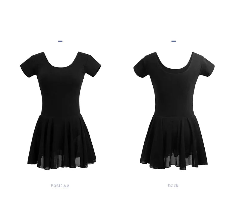 Justaucorps manches courtes avec jupette Céline