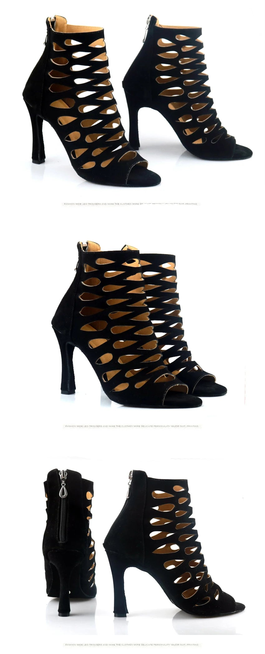 Bottines danse Kiara Talons Cubains de 6 à 10 cm