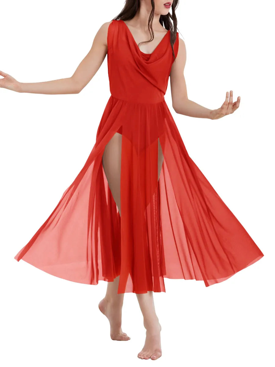 Robe longue justaucorps Mila dos nu