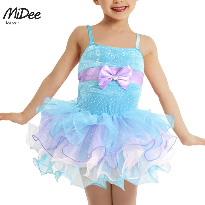 Robe Tutu bretelles avec noeud Crystal