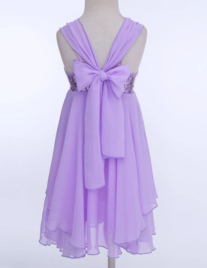 Robe justaucorps paillettes à bretelles réglables Paola