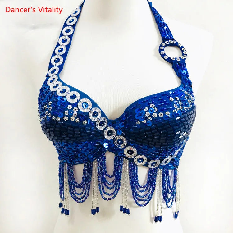 Soutien-gorge sequins et franges Belly Dance Lyna
