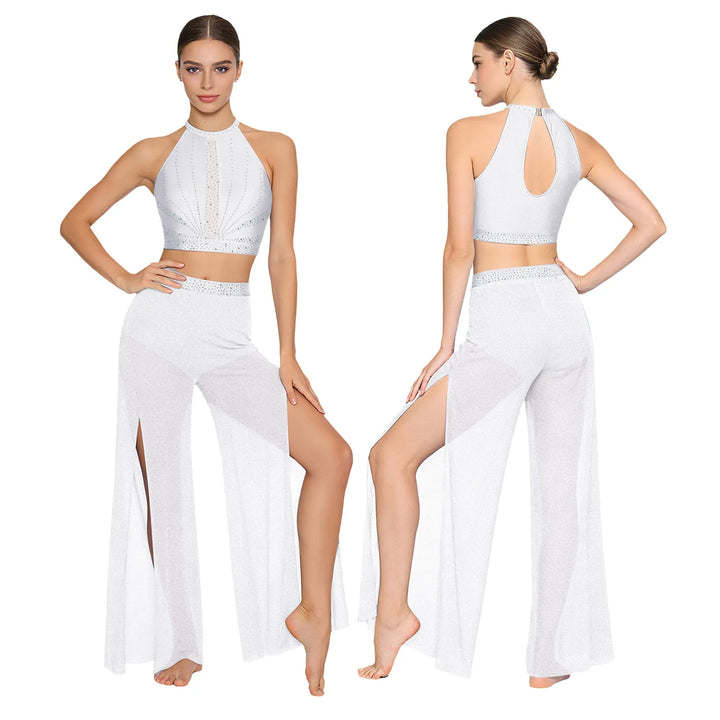 Ensemble Back Hollow-out Top pantalon Tracy