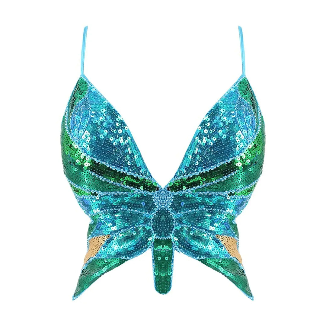 Bustier Paillettes Papillon