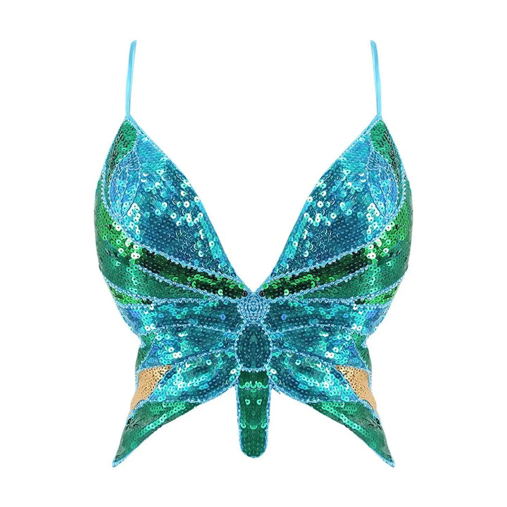 Bustier Paillettes Papillon