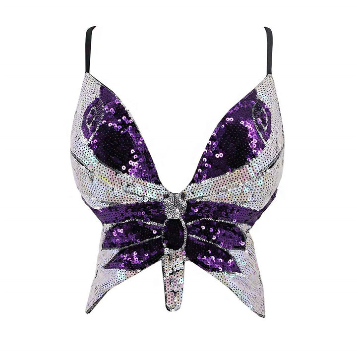 Bustier Paillettes Papillon